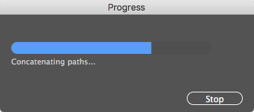 Concatenate progress bar