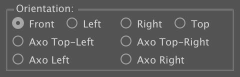 AxoTools Transformations orientation settings