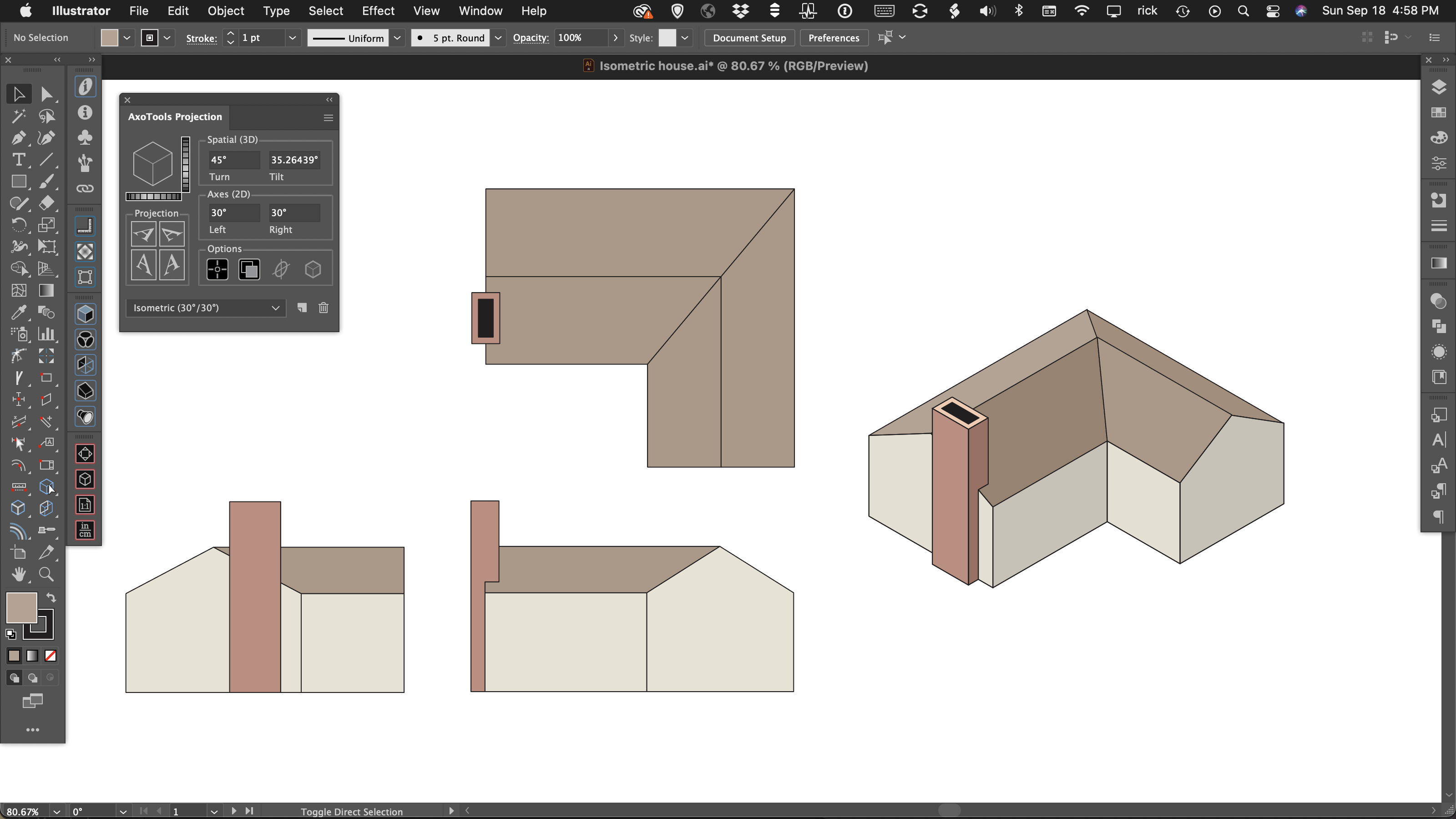 project house to isometric