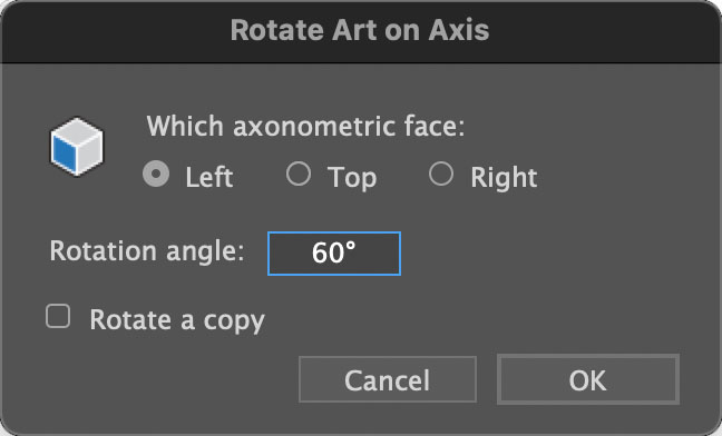 AxoTools Rotate tool dialog