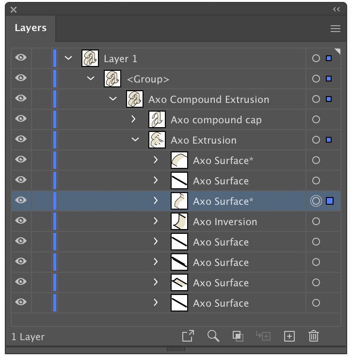 extrude panel 1