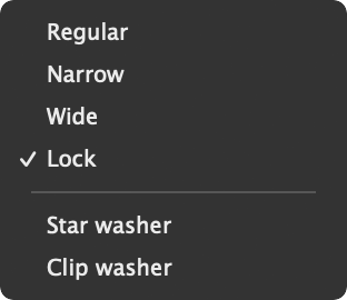 washer variations
