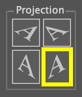 left project button