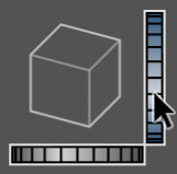 AxoTools projection panel cube and dial controls