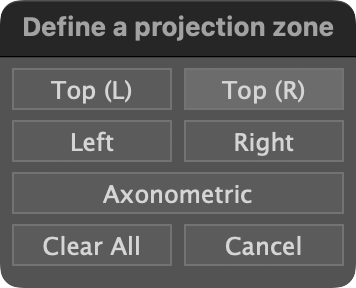 zone tool dialog