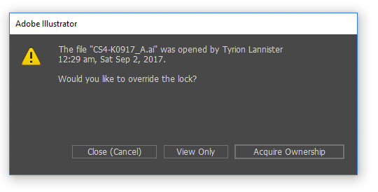 ServerLock dialog