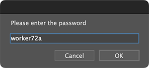 enter password